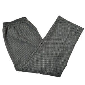 Kim Rogers Elastic Waist Pants Houndstooth Pockets Women's Size 18W